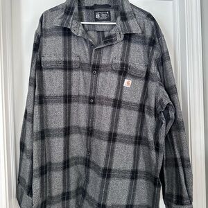 Carhartt Black and Gray Checkered Shirt